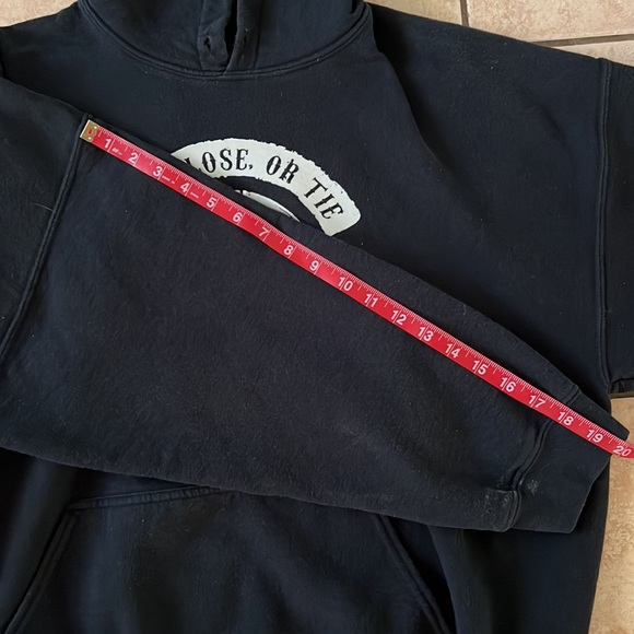 Vintage Win Lose Tie Oakland Fan Til I Die, Oakland Raiders Black Hoodie Sz XL - Picture 8 of 10